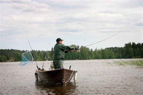 Lake Pyhäjärvi Pike Fishing In Lempäälä Tampere Region Finland