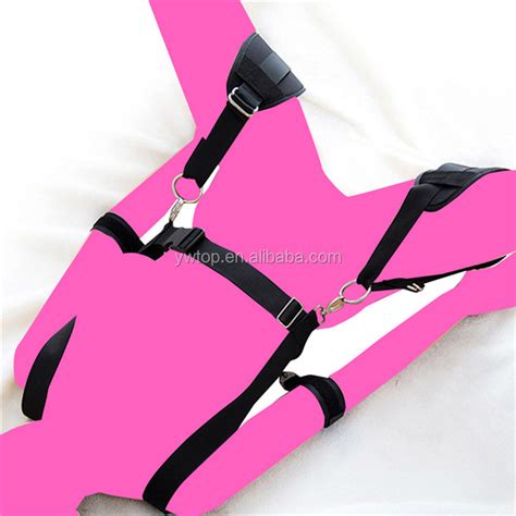 Naked Bound Leather Bondage Restraint Open Leg Thigh Locking Wrist