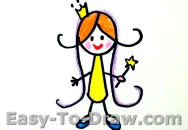 19 steps to draw a princess. How to Draw a Cartoon Princess for Kids » Easy-To-Draw.com