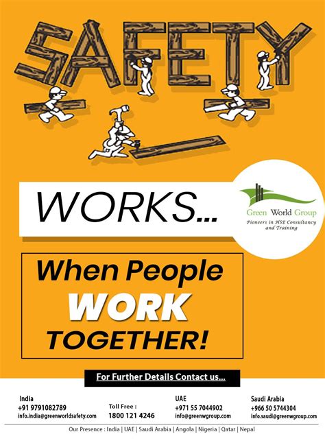 Safety Slogan For Works Health And Safety Poster Safety Slogans Workplace Safety