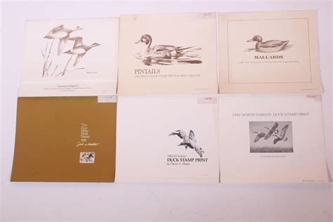 Lot Duck Stamp Prints Lot Of Six