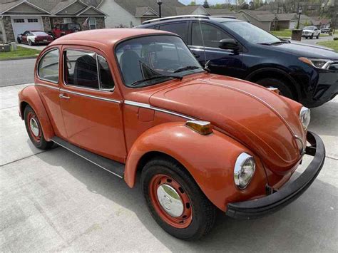 1973 Volkswagen Super Beetle Hatchback Orange Rwd Manual Classic
