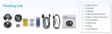 Mini Spy Camera Zzcp P Full Hd Small Wireless Hidden Cameras