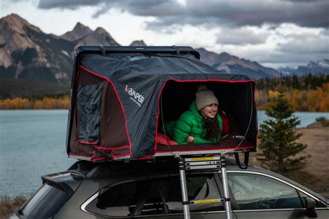 rooftop tent for your prius or smaller ikamper launches skycamp mini gearjunkie