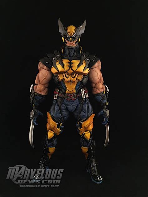 Play Arts Kai Marvel Variant Wolverine Figure Video Review And Image