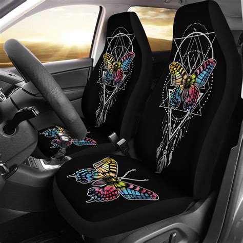 best butterfly feather car seat covers butterfly lover front etsy