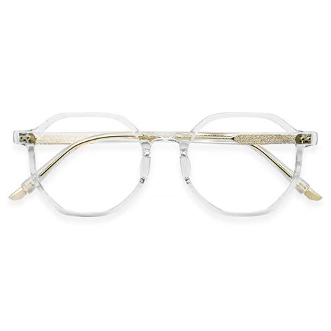Ch2812 Oval Clear Eyeglasses Frames Leoptique