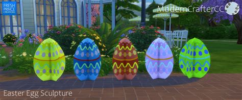 Moderncrafter The Sims 4 Easter Egg Sculpture Emily Cc Finds