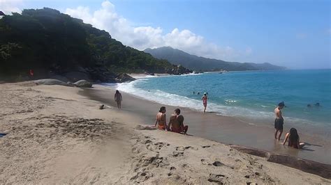 Swimming In Tayrona National Park Colombia Youtube