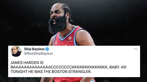 Nba World Reacts To James Hardens 45 Point Night