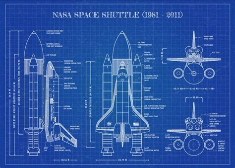 Nasa space shuttle blueprint date completed: Pin by C Velleca on Blueprints board Art 1 in 2020 | Space ...