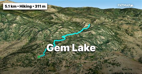 Gem Lake Outdoor Map And Guide Fatmap