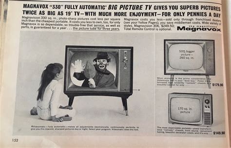 1962 Magnavox Tv Black And White Vintage Magazine Ad 12 Page Etsy