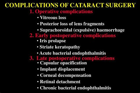 Ppt Complications Of Cataract Surgery Powerpoint Presentation Free Download Id 3000019