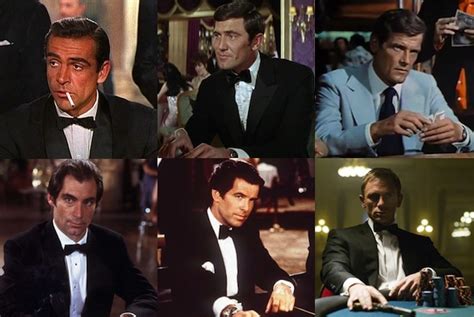 James Bond 007 Sean Connery George Lazenby Roger Moore Timothy