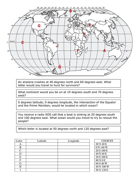 Worksheets are latitude and longitude, longitude and latitude, finding your location throughout the world, latitude and longitude, l e canada a 60n, latitude and longitude, student work latitude and longitude. Latitude And Longitude Printable Practice Worksheets ...
