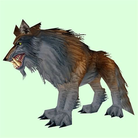 Brown And Grey Worg Pet Look Petopia Hunter Pets In The World Of