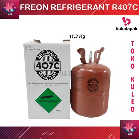 Jual Freon Ac R407c Refrigerant 113 Kg Original Freon R 407c Asli Di