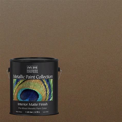 This guide will help you determine the differences between the most exciting, and often the most difficult choice in all of interior design is picking out the paint. Modern Masters 1 gal. Blackened Bronze Water-Based Matte ...