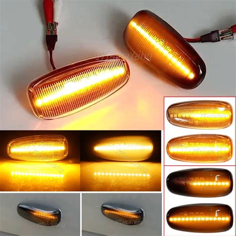 2x Led Dynamic Side Marker Sequential Turn Signal Light For Mercedes Benz E Class W124 Ml Class