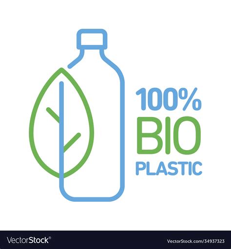 100 Bioplastic Biodegradable Compostable Line Icon