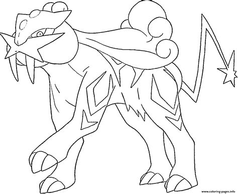 Raikou pokemon, pokémon, pocket monsters, pokemon, video games, nintendo, satoshi tajiri, franchise, pokemons, pokémons, game boy. Raikou Generation 2 Coloring Pages Printable