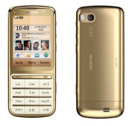 Características técnicas de teléfonos celulares nokia. Nokia C3-01 edición dorada viene con un mejor procesador