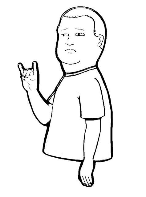 Cotton Hill From King Of The Hill Coloring Page Free Printable