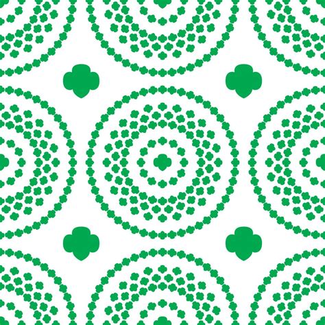 🔥 Download Girl Scout Trefoil Circle Background Pattern Crafts By