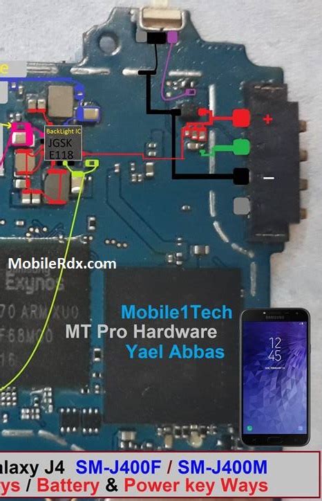 Download samsung repair firmware 4files model: Samsung Galaxy J4 J400F Power Button Ways On-Off Key Jumper