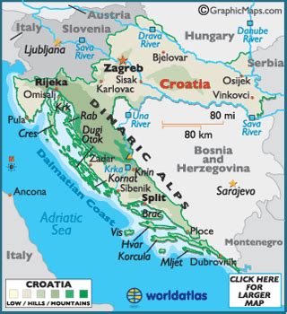 Vir is an island on the croatian coast of the adriatic sea with an area of. Croatia Map / Geography of Croatia / Map of Croatia ...