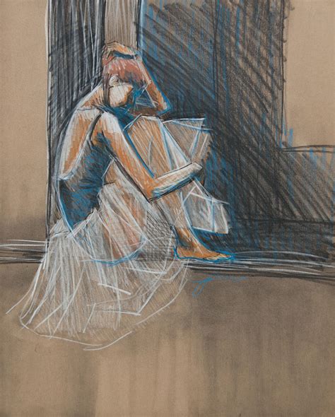inner turmoil ballerina sketch mixed media by jani freimann pixels