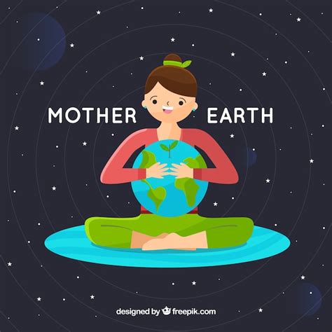 Free Vector Mother Earth Day