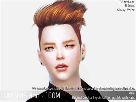 Hair 160m Skysims At May Sims Sims 4 Updates