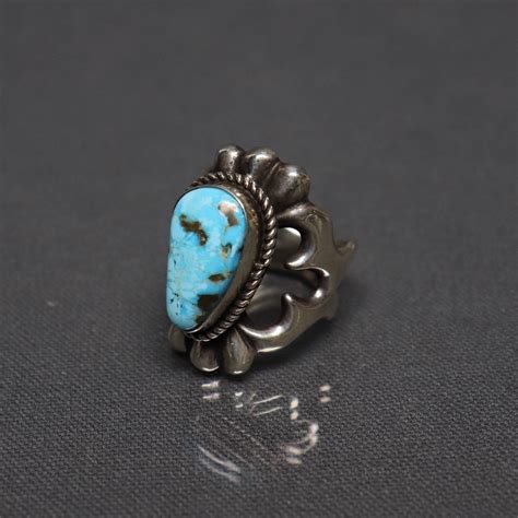 Ring Turquoise Silver By Wilson Carol Begay JWBR 225A