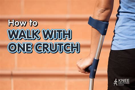 How To Walk With One Crutch Iwalk Hands Free Knee Crutches
