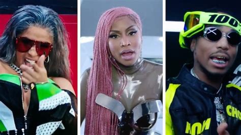 Watch Nicki Minaj Cardi B And Migos In New Motorsport Video Pitchfork