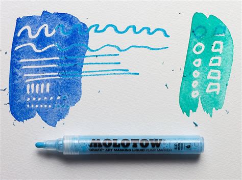Molotow Masking Fluid Markers Easy To Apply And No Paper Tearing