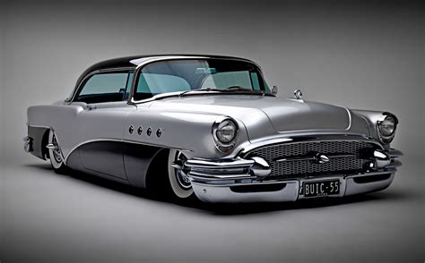Classic Cars Beauty And Muscle 55 Buick 4k Wallpaper