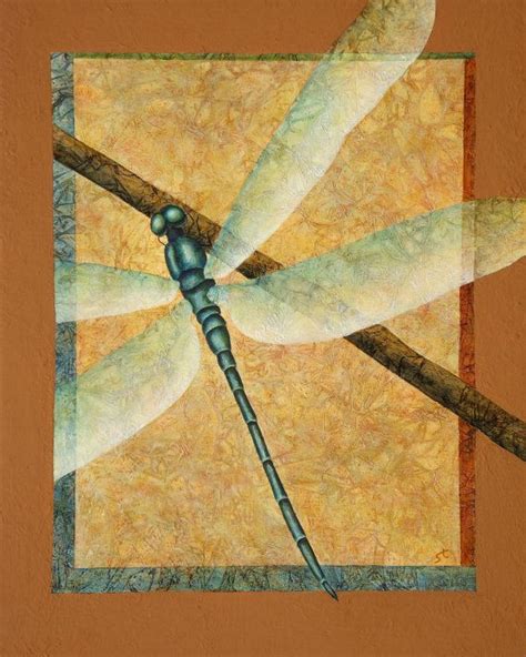 Original Acrylic Dragonfly Painting Odonata I By Sandytweed 45000
