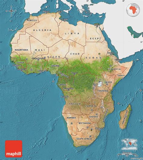 Africa Map Color Map Of Africa