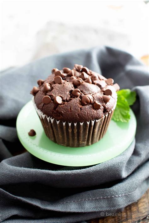 Gluten Free Moist Mint Dark Chocolate Chip Muffins V Gf An Easy Recipe For Deliciously Moist