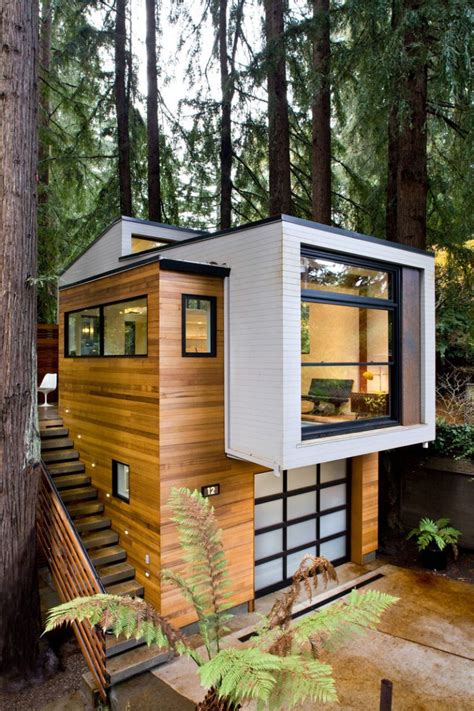 Custom Modern Small House In The Forest Mill Valley California In