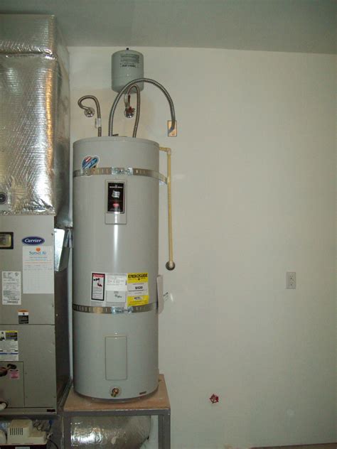 50 Gallon Electric Water Heater With Expansion Tank White Knight Plumbing