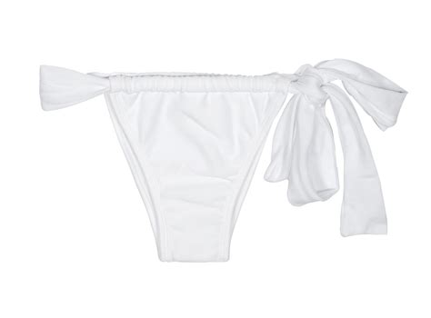 Bikini Bottoms White Sliding Tie Side Bikini Bottom Branco Lace