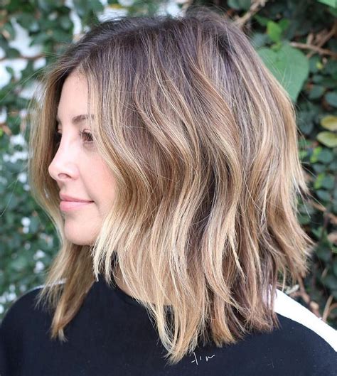 Choppy Lob With Uneven Layers Medium Length Hair Cuts With Layers Mid