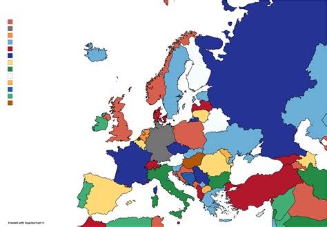 Color In Europe Map Zip Code Map