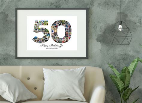 50 Years Photo Collage 50th Birthday Photo Collage 50th Etsy