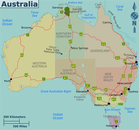Fileaustralia Regions Mappng Wikitravel Shared