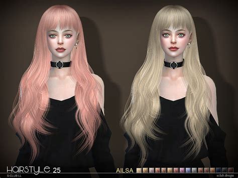 The Sims Resource Sclub Ts4 Hair Ailsa N25